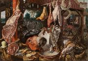 Pieter Aertsen Butcher's Stall (mk14) Norge oil painting reproduction